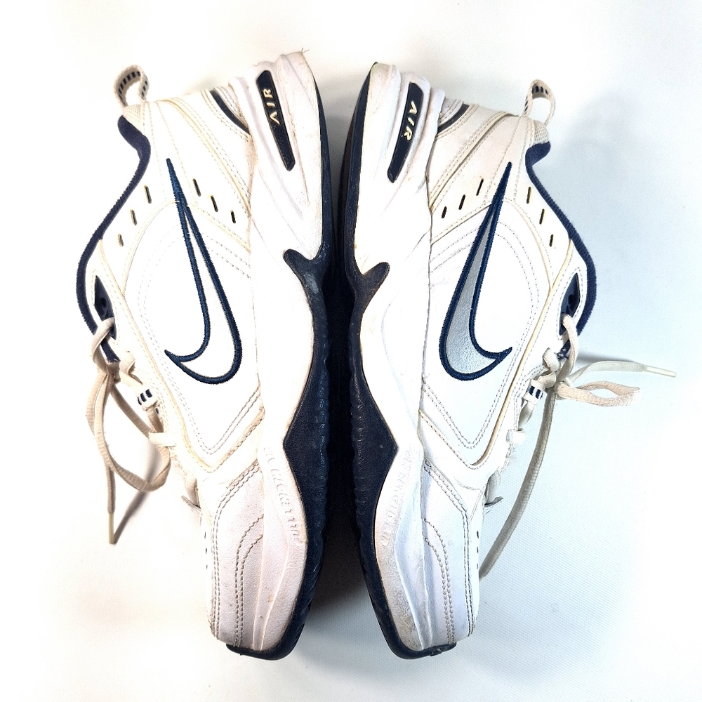Nike Monarch Shoes Sneakers White / Blue Silver Swoosh 432361-102 Size 8 - Picture 11 of 13